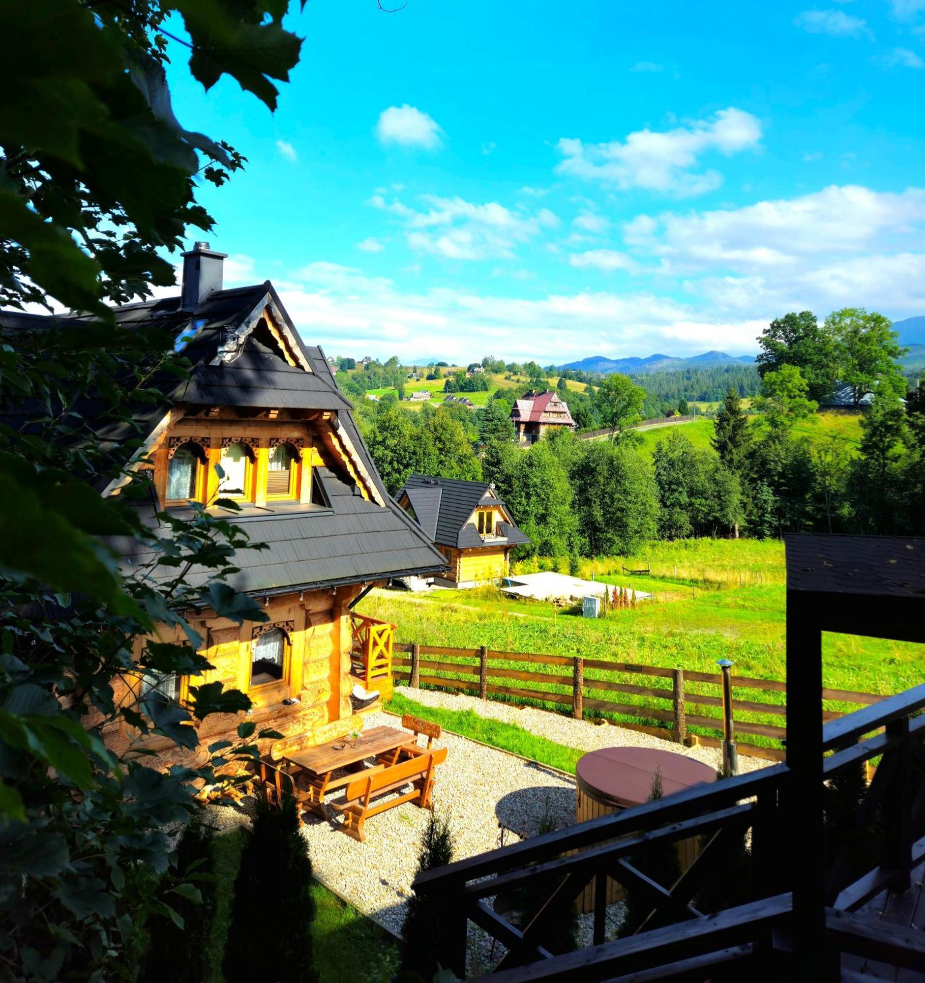 Goralska Chatka 3 Highland Cottage - Jacuzzi, Sauna, Split Ac, Private Parking, Mountains View Zakopane Eksteriør bilde